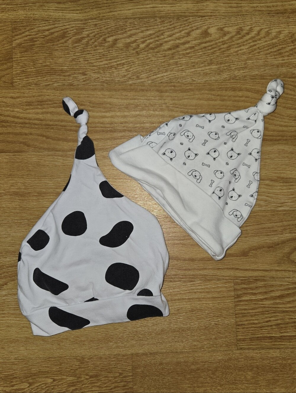 Rae Dunn Baby Unisex Knotted Hats Lot 0-9 Months